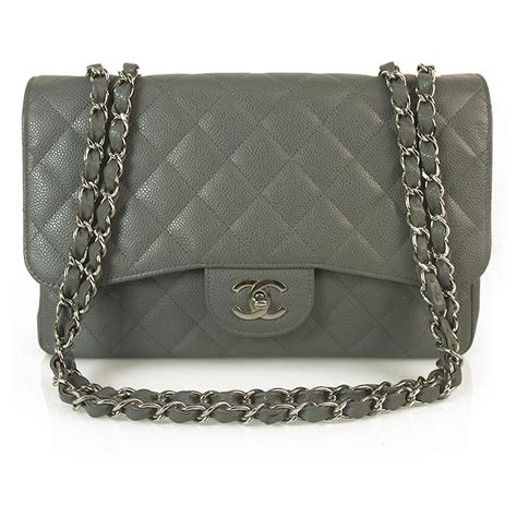 chanel vintage unlined gray stretch|chanel vintage handbags.